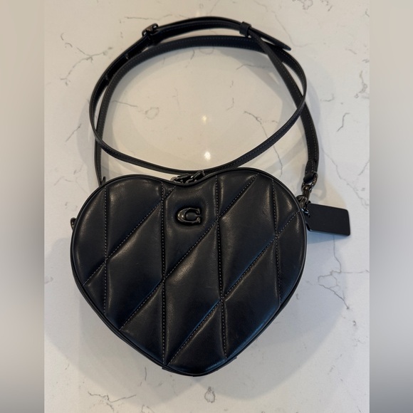Coach Black Heart Crossbody Bag - Picture 2 of 13